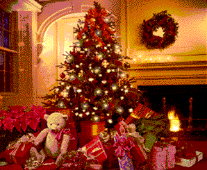 christmas tree with gift